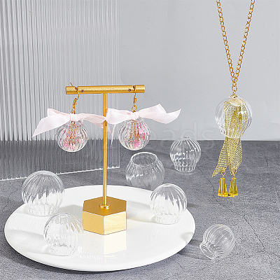 12Pcs 3 Style Mini Empty Clear Glass Globe FIND-NB0003-61-1