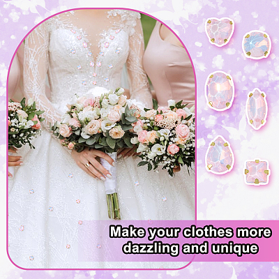 106pcs 6 Style Sew On Rhinestone FIND-OC0004-09C-1