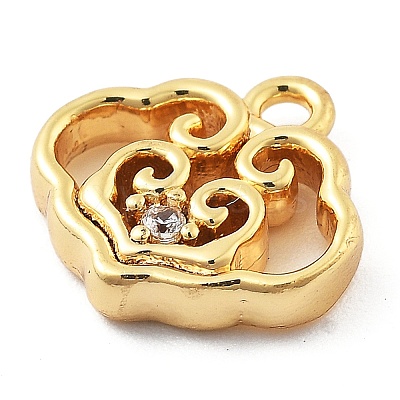 Brass Micro Pave Cubic Zirconia Pendants LS-KK-H511-01G-02-1