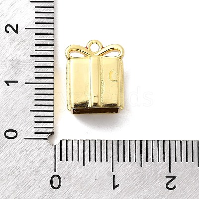 Christmas Brass Enamel Beads KK-L258-02G-02-1