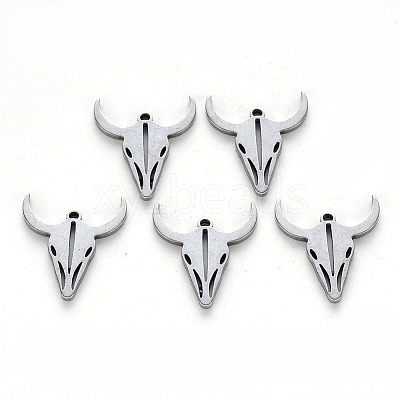 Tarnish Resistant 304 Stainless Steel Charms X-STAS-N092-52-1