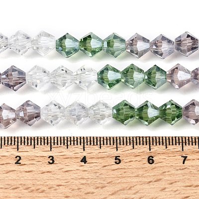Transparent Gradient Color Glass Beads Strands GLAA-F131-01C-09-1