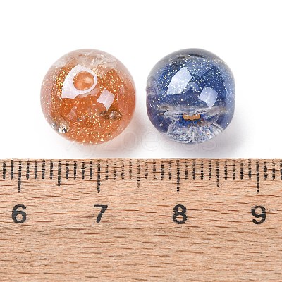 Luminous Transparent Resin & Glitter Powder Beads RESI-C073-16-1