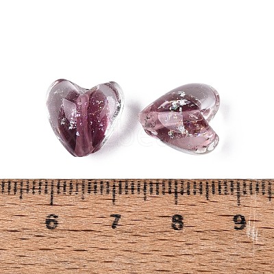 Handmade Foil Glass Beads FOIL-N029-09H-1