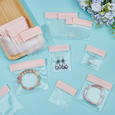 4 Sizes Plastic Anti-oxidation Jewelry Resealable Bags ABAG-GF0001-30-1