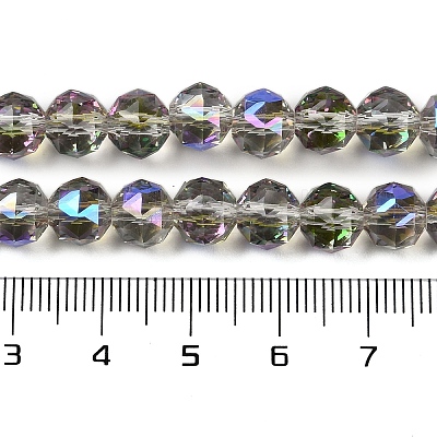 Transparent Electroplate Glass Beads Strands EGLA-N002-34C-C19-1