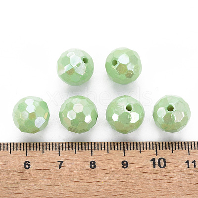 Opaque Acrylic Beads LS-X-TACR-S154-10F-01-1