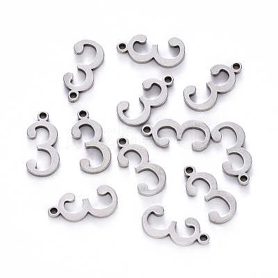 Tarnish Resistant 201 Stainless Steel Charms STAS-R108-03-1