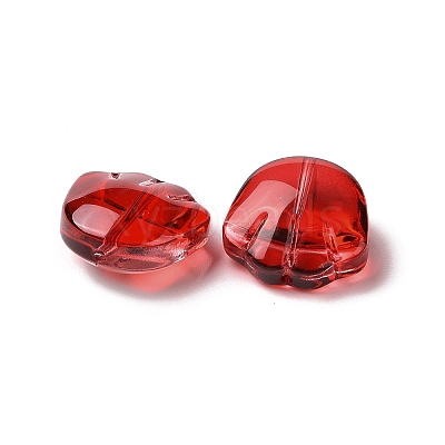 Transparent Spray Painted Glass Beads GLAA-I050-12I-1