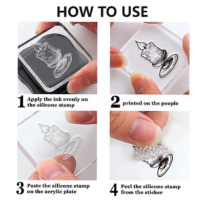 PVC Plastic Clear Stamps DIY-WH0631-0594-1