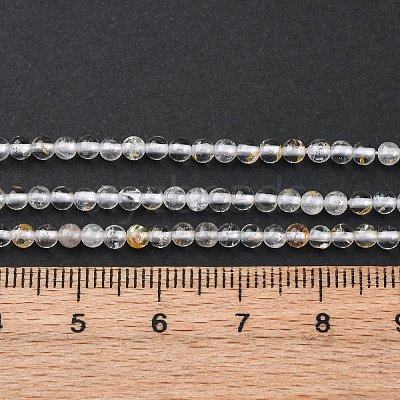 Natural White Topaz Beads Strands G-RM2025-B04-3mm-1