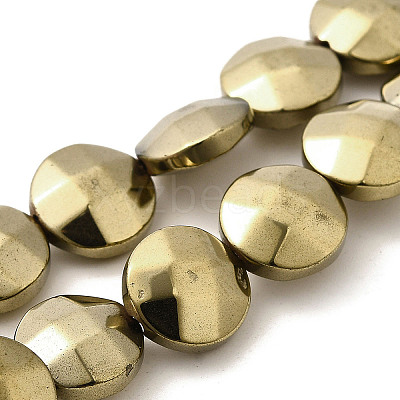 Electroplated Synthetic Non-magnetic Hematite Beads Strands G-L368-15B-01-1
