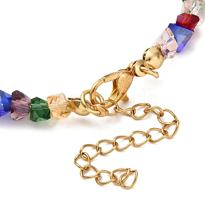 Alloy Cross Charm Bracelets BJEW-JB12323-01-1