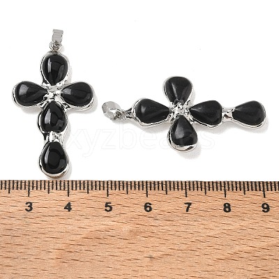 Natural Obsidian Pendants GG-CBA9F30-02P-15-1