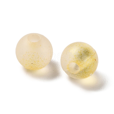 Frosted Transparent Acrylic Beads X1-OACR-F013-12I-1