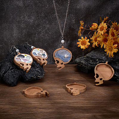 6Pcs Wood Jewelry Plate AJEW-PH0005-96A-1