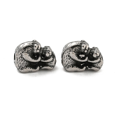 Animal 304 Stainless Steel Beads STAS-E214-11AS-03-1
