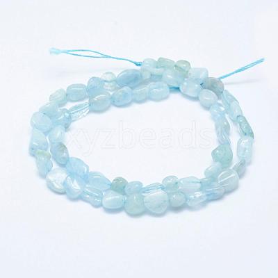 Natural Aquamarine Beads Strands G-K203-46-1