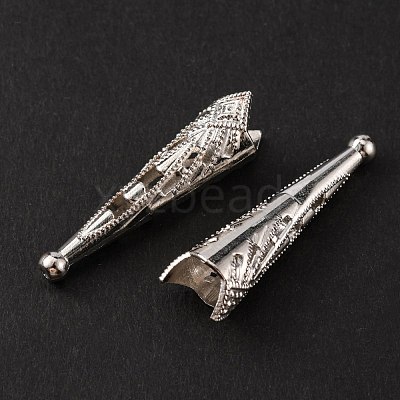 Alloy Cord End FIND-WH0046-90C-1