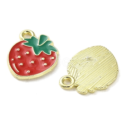 Fruit Alloy Enamel Charms PALLOY-S058-01LG-03-1