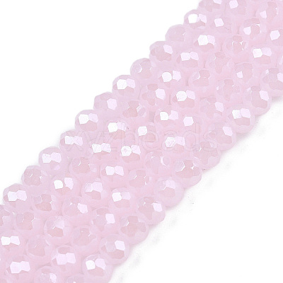 Electroplate Glass Beads Strands LS-EGLA-A044-J4mm-A02-1