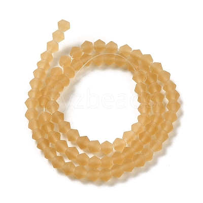 Imitate Austrian Crystal Frosted Glass Beads Strands EGLA-A039-T4mm-MD18-1