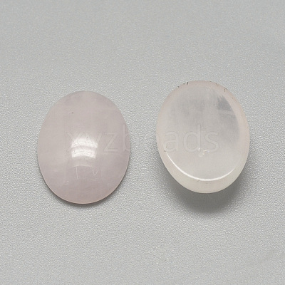 Natural Rose Quartz Cabochons X-G-R415-14x10-48-1