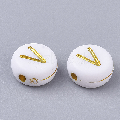 Plating Acrylic Beads X-PACR-R242-01V-1