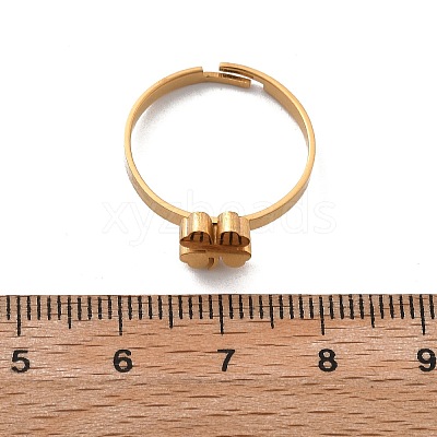 304 Stainless Steel Adjustable Rings for Women RJEW-F169-01G-02-1