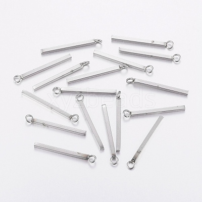 Tarnish Resistant 304 Stainless Steel Pendants STAS-P186-05P-18mm-1