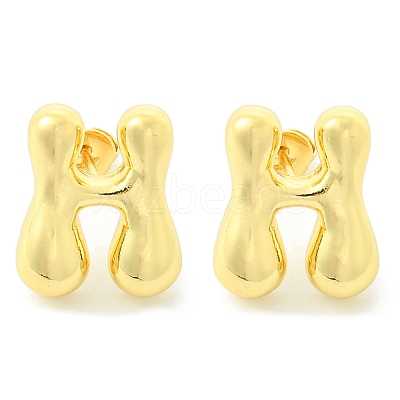 Rack Plating Brass Earrings EJEW-S222-01G-H-1