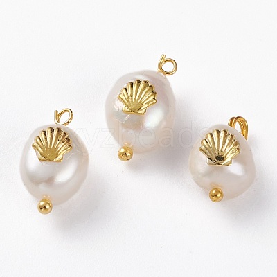 Natural Keshi Pearl Pendants PALLOY-JF00594-03-1
