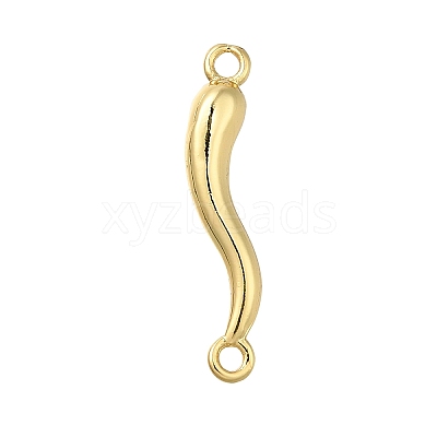 Brass Horn of Plenty Connector Charms KK-V002-20G-1