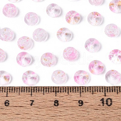 Baking Paint Transparent Glass Beads DGLA-T004-07K-1