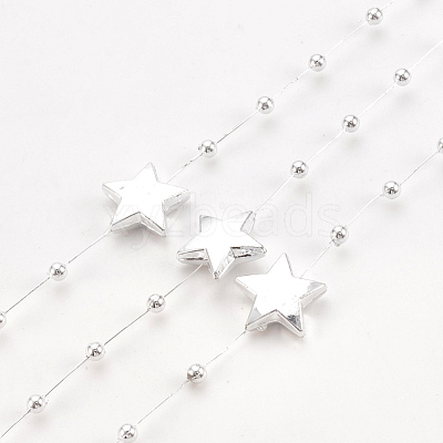 ABS Plastic Imitation Pearl Beaded Trim Garland Strand AJEW-S071-04B-1
