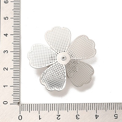 Rack Plating Brass Rhinestone Settings KK-H454-02P-1