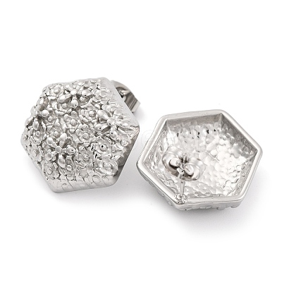 Non-Tarnish 304 Stainless Steel Stud Earrings EJEW-H013-03P-1