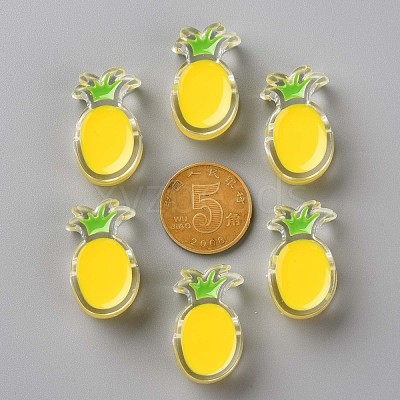 Transparent Enamel Acrylic Beads TACR-S155-002H-1