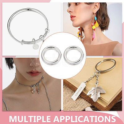 925 Sterling Silver Split Jump Rings FIND-BC0005-42A-1