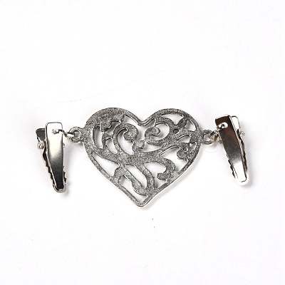 Vintage Alloy Sweater Clips JEWB-WH0009-89AS-1