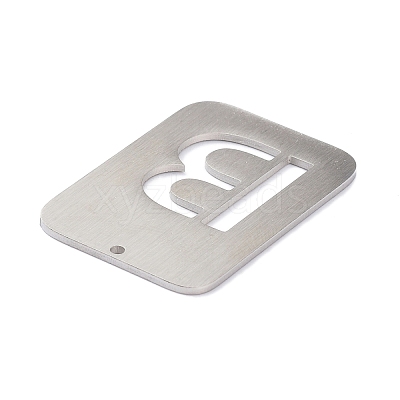 Non-Tarnish 304 Stainless Steel Pendants STAS-K216-49B-P-1