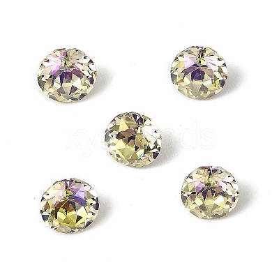 Glass Rhinestone Cabochons GLAA-A018-6mm-001GY-1