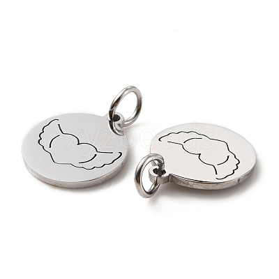 Non-Tarnish 304 Stainless Steel Charms STAS-D050-07P-15-1