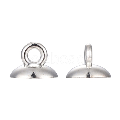 Plastic Bead Cap Pendant Bails KY-K003-02A-1