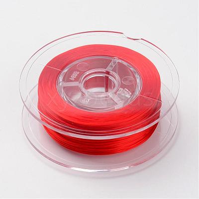 Japanese Eco-Friendly Dyed Flat Elastic Crystal String EW-F005-0.6mm-11-1