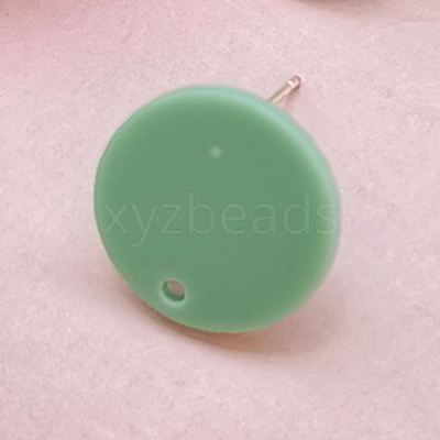 Resin Stud Earring Findings EJEW-CJC0001-14F-1