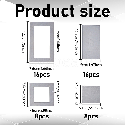 48Pcs 4 Styles Steel Welding Practice Sheet Kit TOOL-WH0136-210-1