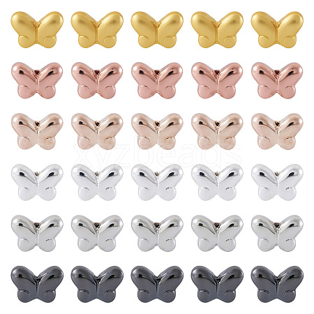 90Pcs 6 Colors Electroplate Glass Beads EGLA-TA0013-29-1