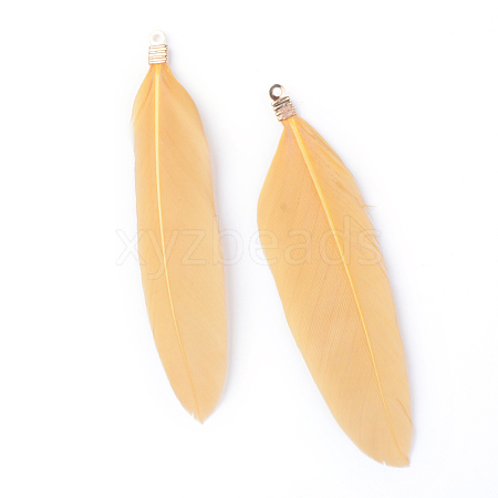 Goose Feather Pendants X-FIND-Q055-G11-1