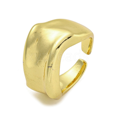 Brass Cuff Rings for Women RJEW-E294-03G-03-1